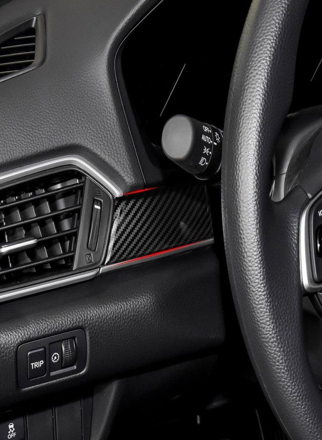 BRMYL Car Dashboard Center Console A/C Outlet Vent Decals for Honda Accord 2018-2022 10th Gen Accessories ABS Carbon Fiber Interior Stickers - Image 4