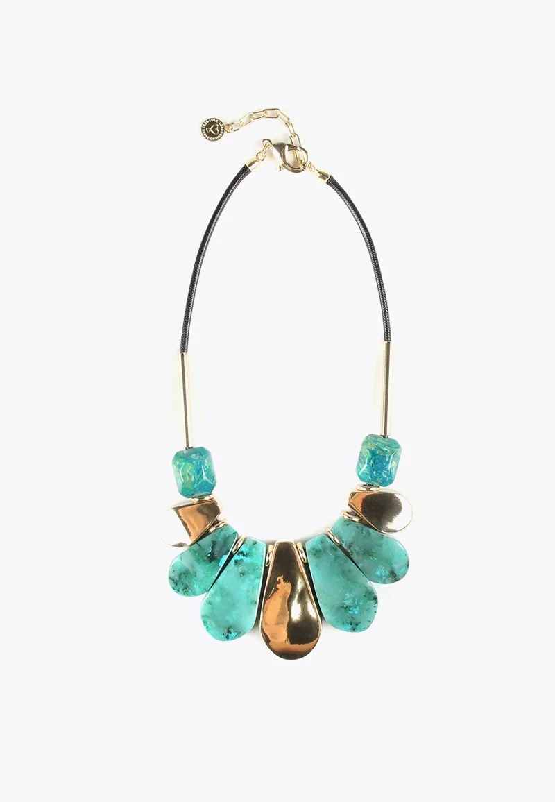 Lola Casademunt Necklace With Turquoise Pendant