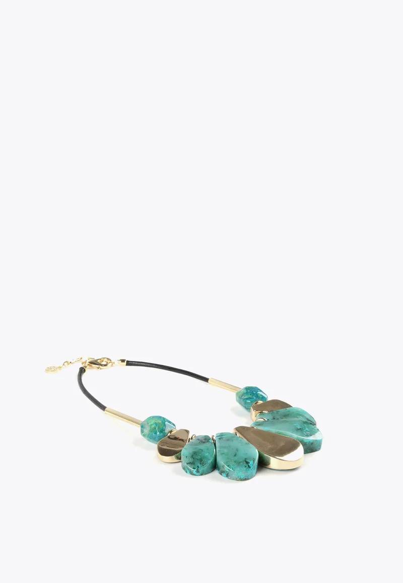 Lola Casademunt Necklace With Turquoise Pendant