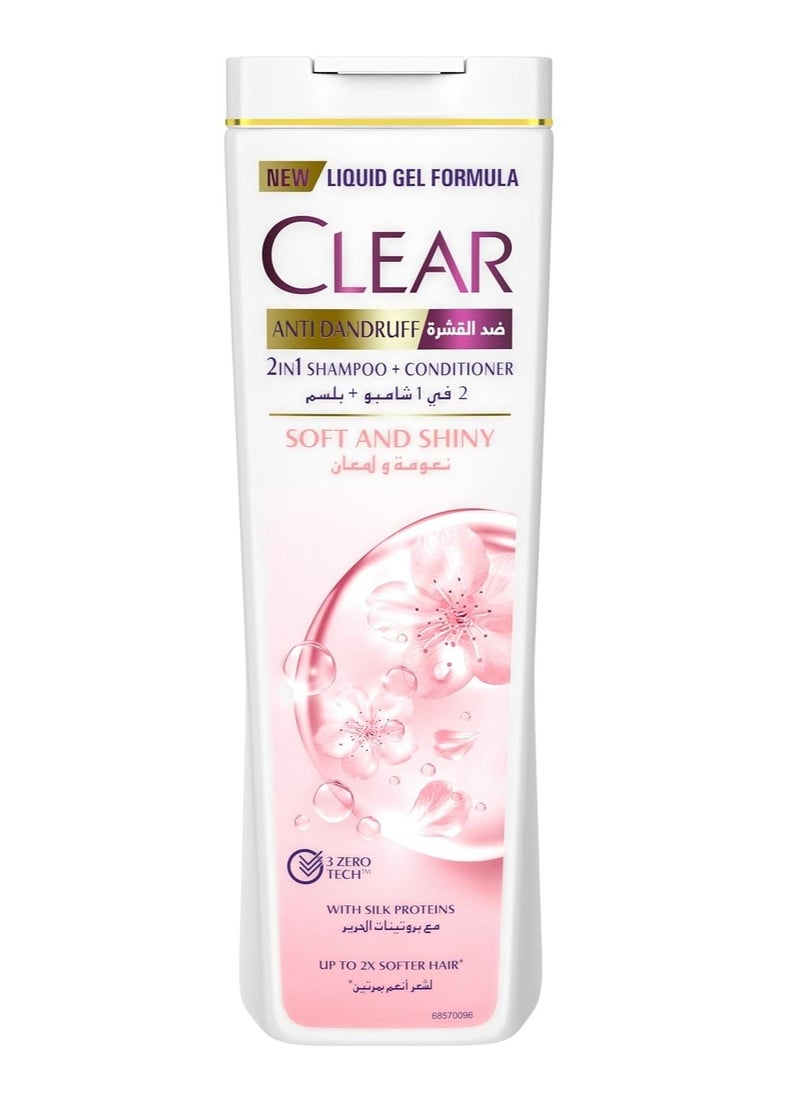 CLEAR 2 In 1 Anti-Dandruff Shampoo And Conditioner 400ml - Image 1