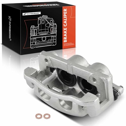 A-Premium Disc Brake Caliper Assembly with Bracket Compatible with Select Nissan and Infiniti Models - Pathfinder Armada, Armada, QX56, Titan, V8 5.6L - Front Left Driver Side - Image 1