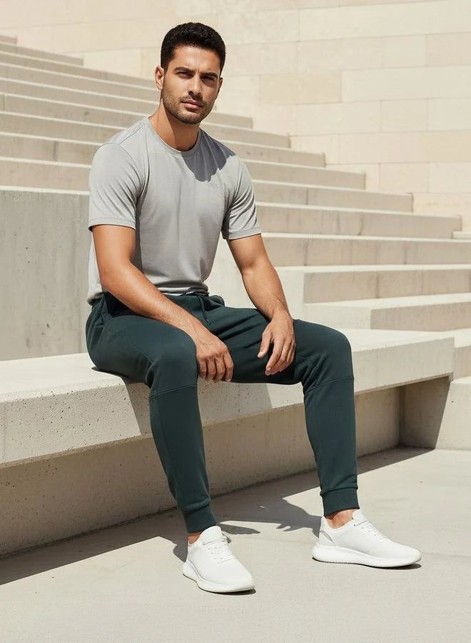 Kappa GREEN Kappa Men Drawstring Waist Joggers for Men | Best Price UAE