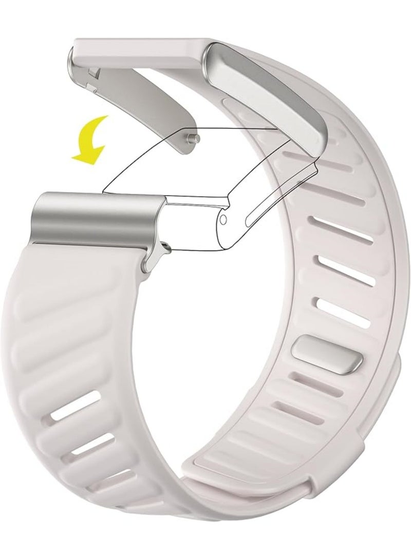 اووكاي متوافق مع سوار WHOOP 4.0، سوار معصم سيليكون متين ومريح، حزام رياضي ناعم من السيليكون للرجال والنساء، مزود بموصل على شكل حرف U (ستارلايت). - Image 2