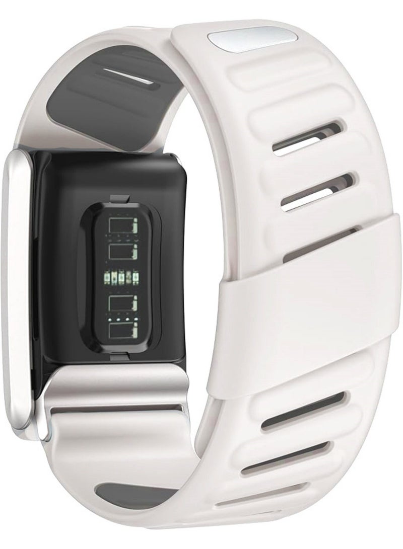 اووكاي متوافق مع سوار WHOOP 4.0، سوار معصم سيليكون متين ومريح، حزام رياضي ناعم من السيليكون للرجال والنساء، مزود بموصل على شكل حرف U (ستارلايت). - Image 3