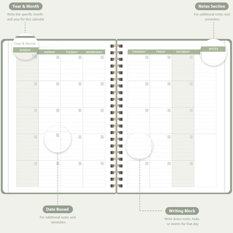 VALOME Undated Weekly Planner, Weekly To Do List Notebook with Goal, Organizer & Habit Tracker, A5 Daily Planner with Spiral Binding, Ideal for Office School Suppies - Image 3