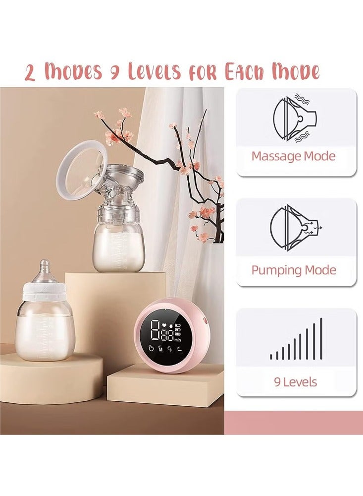 عربست مضخة الثدي الكهربائية الثنائية الخالية من الألم المحمولة، قابلة للشحن مع شاشة LCD - Image 2