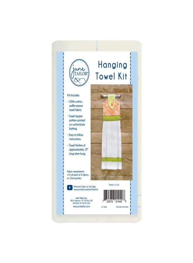 June Tailor JT-1449 Hanging Towel Kit, None , White 7.00" x 6.00" - Image 3