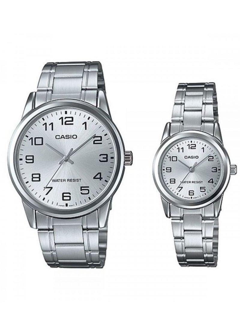 CASIO ساعة كاسيو للرجال والنساء MTP/LTP-V001D-7BUDF  - Image 1