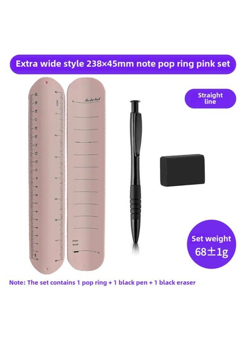 To Do List Notebook Bracelet Writing Clap Wristband Erasable Notepad Memo Silicone Snap Ring