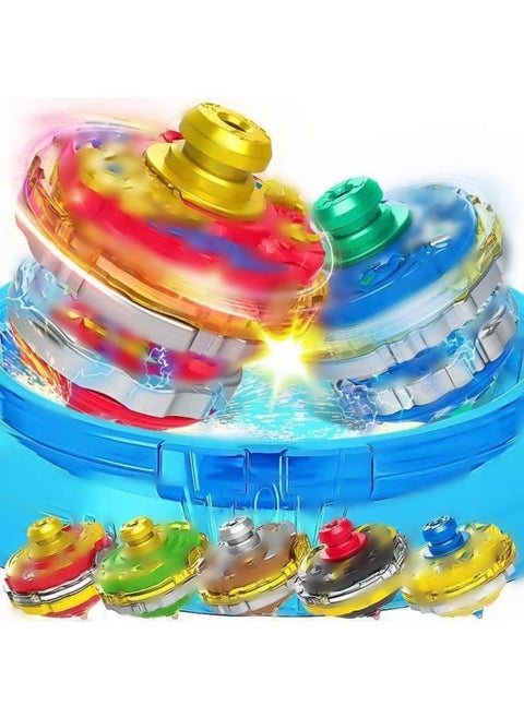 Children's Super Variable Fit Zhantuo Explosive Armor Magic Alloy Gyroscope Light Double Armor Battle Boys Gyroscope Toy-Color:Our Store's Special Gyro Refill [1 Single Gyro]-Specifications:Deluxe Edition [free Extra Large Battle Disk] 99% Choice