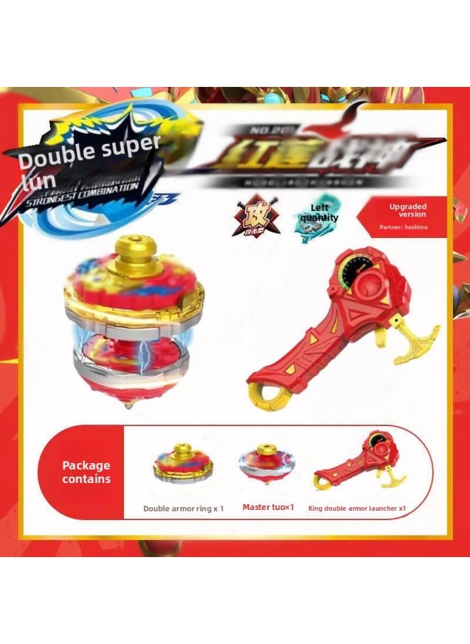 Children's Super Variable Fit Zhantuo Explosive Armor Magic Alloy Gyroscope Light Double Armor Battle Boys Gyroscope Toy-Color:Our Store's Special Gyro Refill [1 Single Gyro]-Specifications:Deluxe Edition [free Extra Large Battle Disk] 99% Choice
