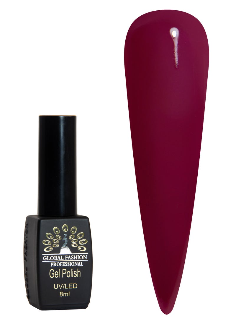 GLOBAL FASHION Global Fashion Black Elite Gel Polish | 132 Colors of Long-Lasting Elegance - 8ml | 295  - Image 1