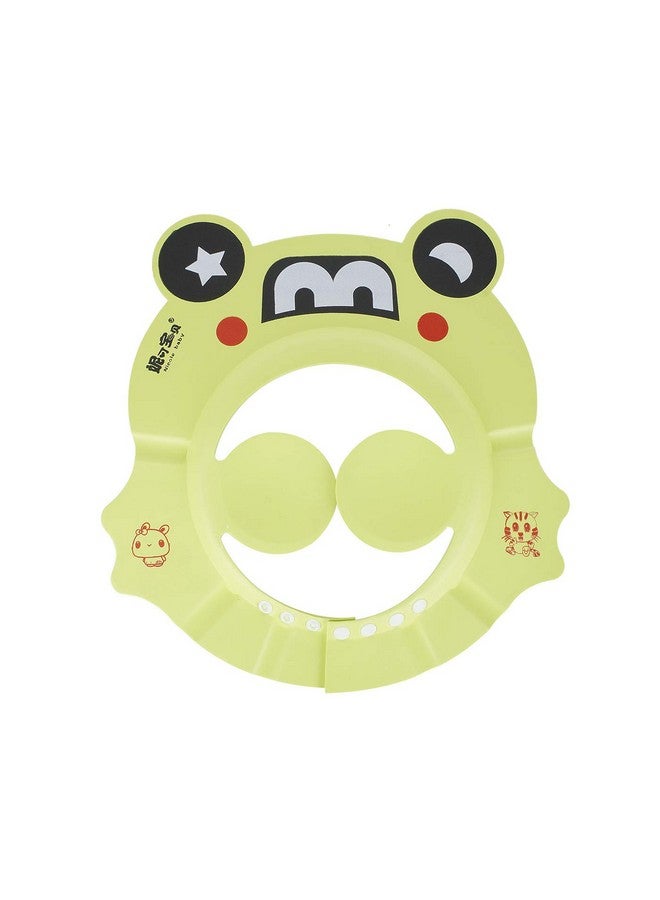 AUF Comfortable Soft Baby's and Kid's Shower Cap with Ear Protection Pads (Green ) - Image 1