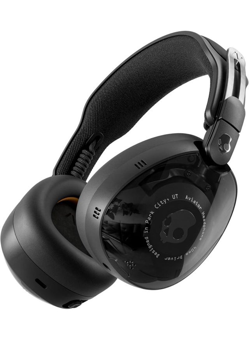 Skullcandy Aviator 900 ANC Wireless Over-Ear Bluetooth Headphones, THX Spatial Audio with Head Tracking, Adaptive Noise Cancelling, Up to 60 Hours Battery, Microphone for iPhone Android - True Black - Image 1