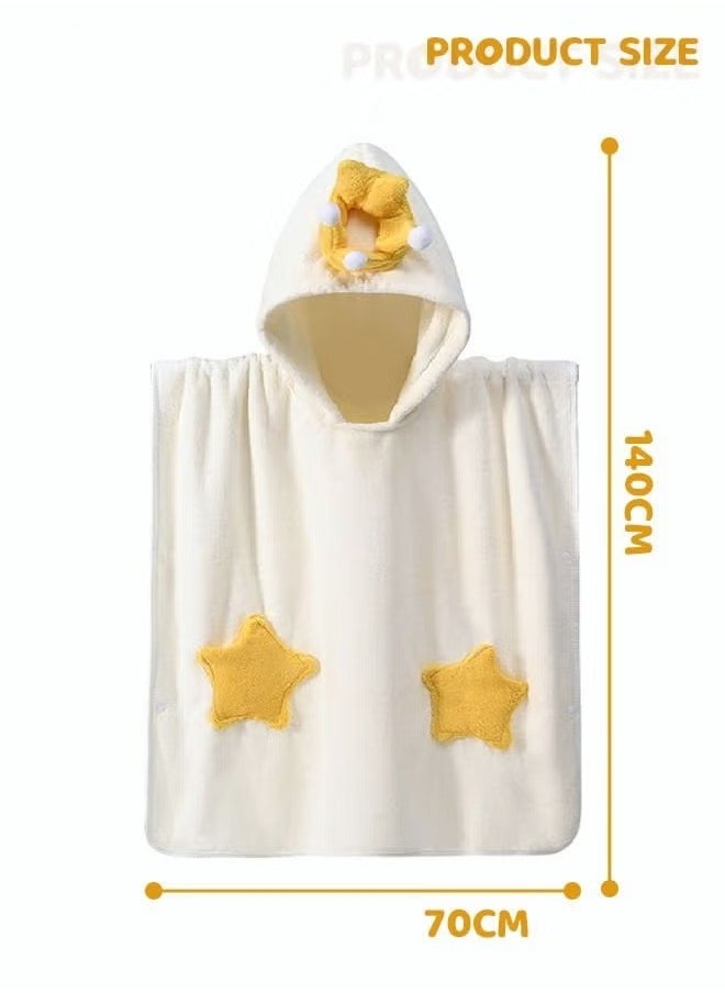 MIXDE - Baby Kids Hooded Bath Towel Fast Water Absorption Soft and Skin-friendly Baby Quilt 70*130cm±2cm - Image 1