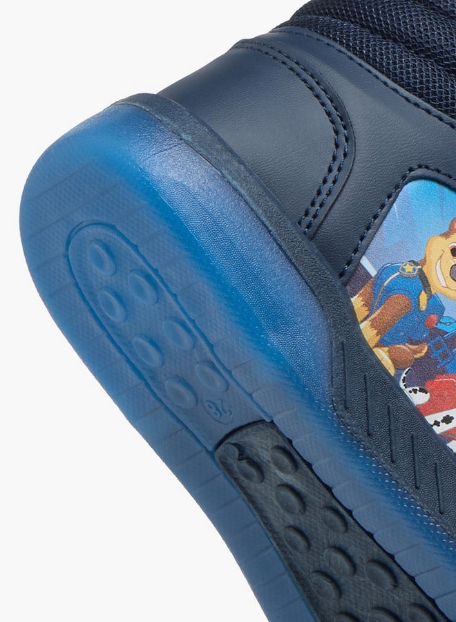PAW PATROL Printed High-Top Sneakers with Hook and Loop Closure - Image 5