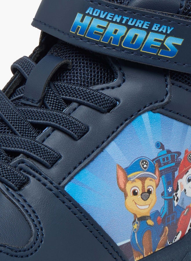 PAW PATROL Printed High-Top Sneakers with Hook and Loop Closure - Image 4