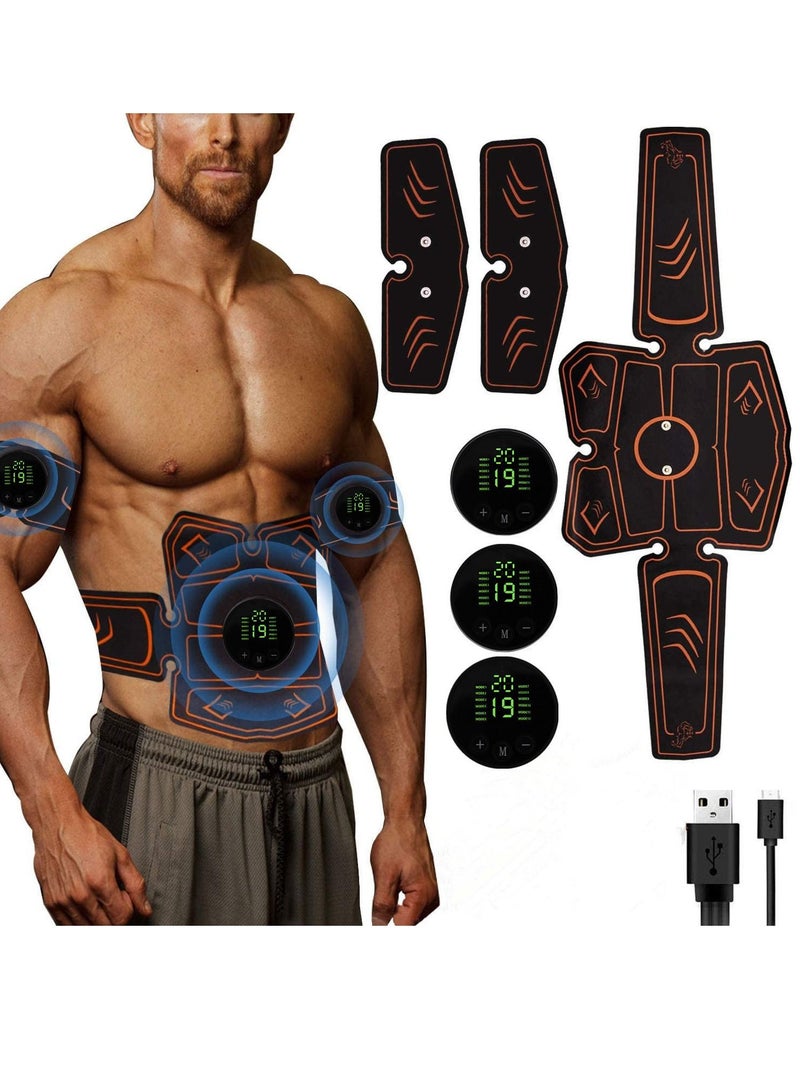 Electric Slimming Sticker Body Shaping Belt Abdominal Muscle Stimulator Trainer Massager - Image 1