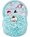 Okaybee Snowman Glitter Blue White Sequins Slime Good Stretchy Crunchy Sensory Toy Party Favors for Kids Girls Boys Gifts for Birthday Easter Hallowmas Christmas - Image 2
