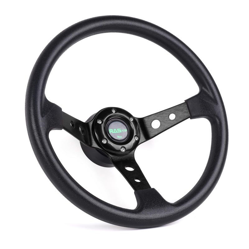 RASTP Deep Dish Steering Wheel With Short Hub Adapter Boss Kit For Honda Civic EK