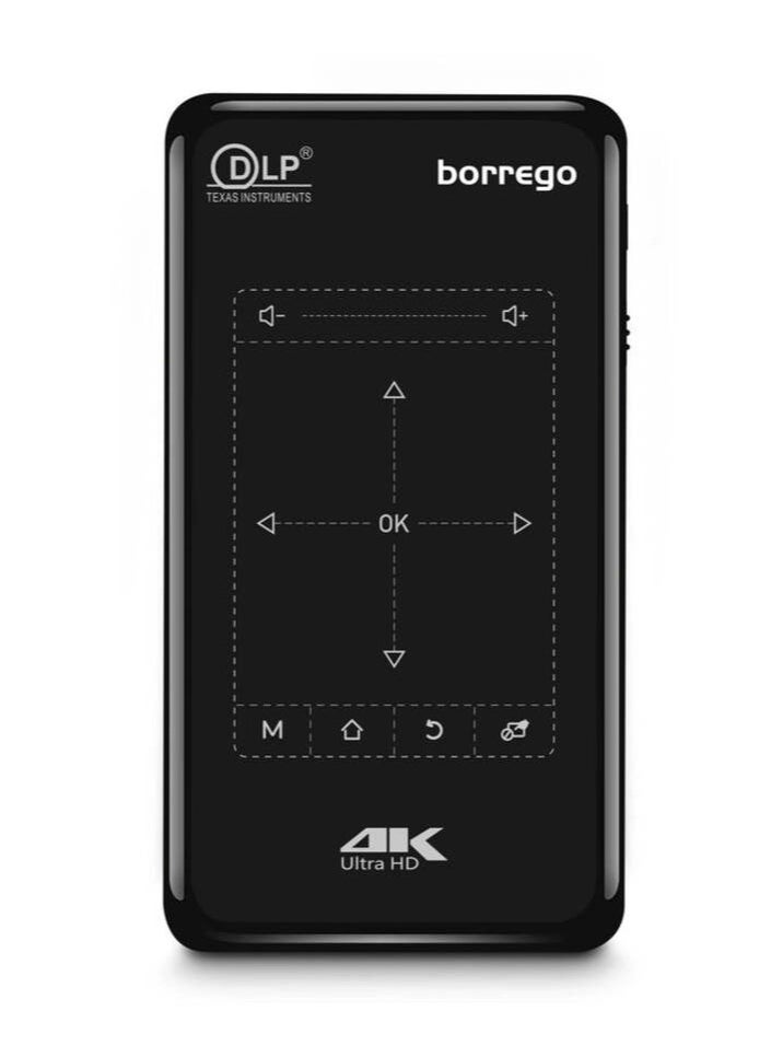 borrego - Borrego Portable 4K Ultra HD Mini Smart Projector Built-In Wi-Fi / 1000 lumens – BP09 - Image 1