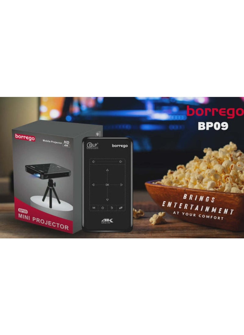borrego - Borrego Portable 4K Ultra HD Mini Smart Projector Built-In Wi-Fi / 1000 lumens – BP09 - Image 1