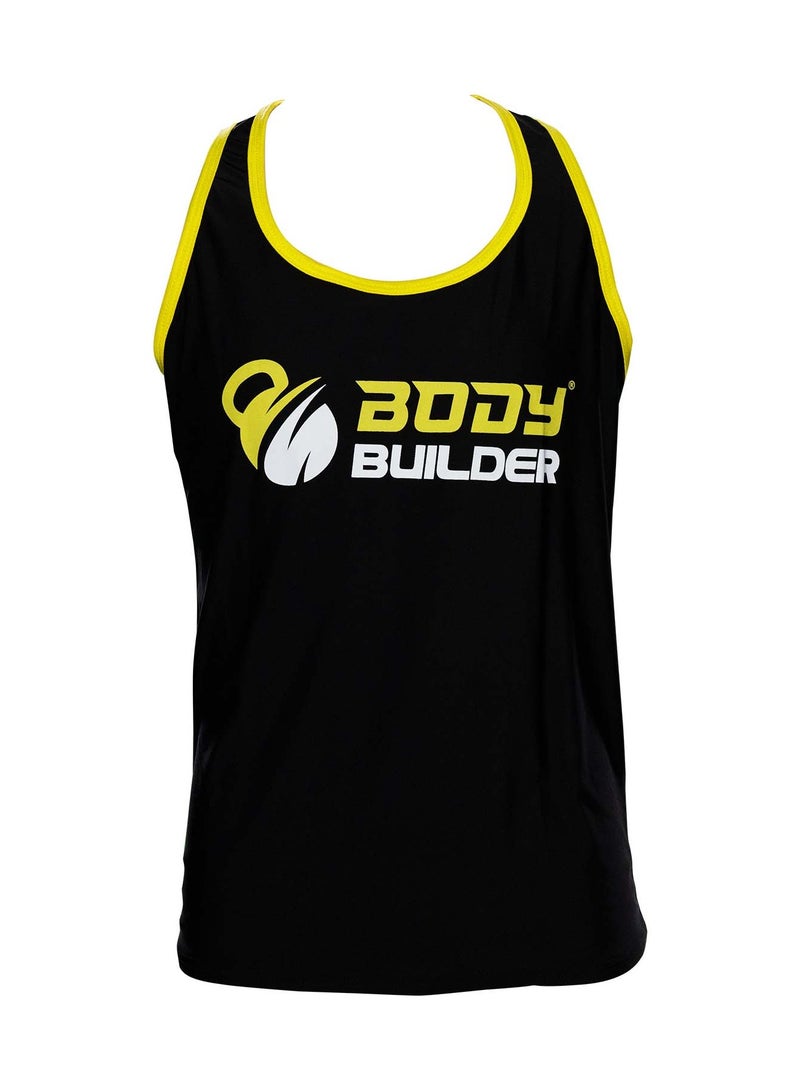 Body Builder T-Shirt, Medium, Black,