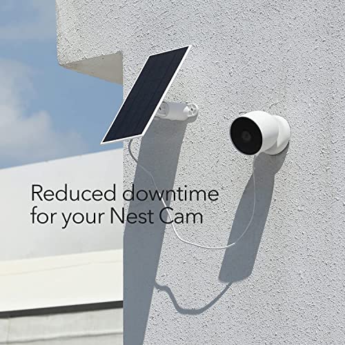 Wasserstein Solar Panel, Solar Panel Charger for Google Nest Cam Outdoor or Indoor, Battery - 2.5W Solar Power - Camera Solar Panels Made for Google Nest (2 Pack) - Image 4