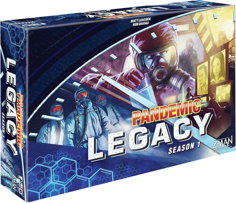 Z-Man Games Pandemic Legacy Season 1 Board Game (Blue) - Epic Year-Long Battle Against Deadly Diseases! Cooperative Strategy Game for Family Game Night, Ages 13+, 2-4 Players, 1 Hr Playtime, Made by Z-Man Games - Image 1