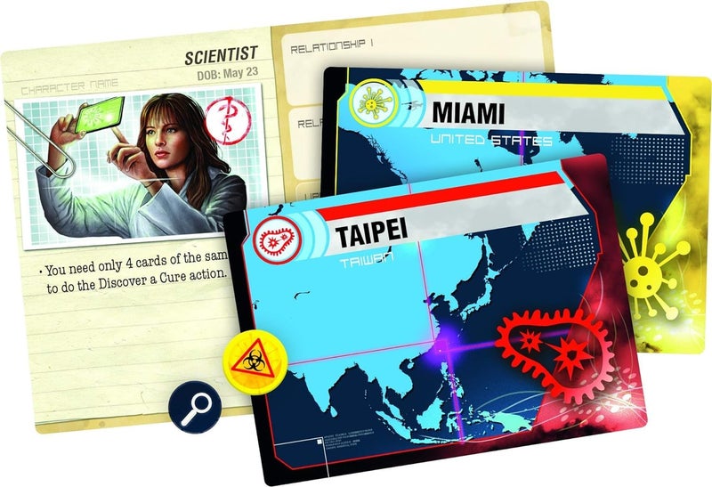 Z-Man Games Pandemic Legacy Season 1 Board Game (Blue) - Epic Year-Long Battle Against Deadly Diseases! Cooperative Strategy Game for Family Game Night, Ages 13+, 2-4 Players, 1 Hr Playtime, Made by Z-Man Games - Image 4