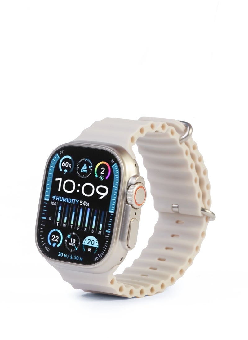ConnectME Ultra 2 Series 9 Smartwatch( 3 Month Warranty From MediaTech) ,49mm Amoled Display screen with 2 Watch Straps ,Bluetooth 5.3 ,180mAH, Open AI New ChatGPT, WearFit Pro APP, IP67 Water Proof Level, 7 Days Battery Life, Pro-level Sports Modes, Blood oxygen & Pressure test ,Heart Rate Monitor, Sleep Monitoring,(3 Month warranty)  - Image 1