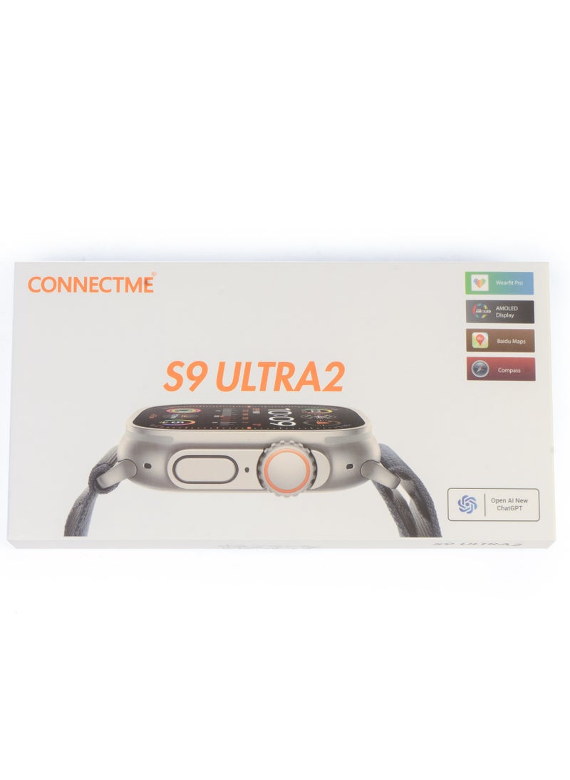 ConnectME Ultra 2 Series 9 Smartwatch( 3 Month Warranty From MediaTech) ,49mm Amoled Display screen with 2 Watch Straps ,Bluetooth 5.3 ,180mAH, Open AI New ChatGPT, WearFit Pro APP, IP67 Water Proof Level, 7 Days Battery Life, Pro-level Sports Modes, Blood oxygen & Pressure test ,Heart Rate Monitor, Sleep Monitoring,(3 Month warranty)  - Image 3