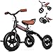 RIDYEE 3in1 Foldable Tricycle and Balance Bike for Toddlers 2 to 5 Years Tricycle for 2 Years with Adjustable Handlebar and Seat Tricycles for 35 Years with DIY Plate Black - Image 2