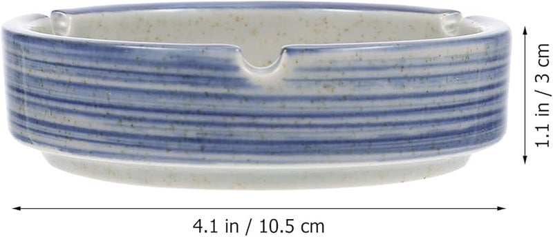 Japanese Style Ceramic Ashtray Home Office Bar Decorative Ash Holder - Image 3