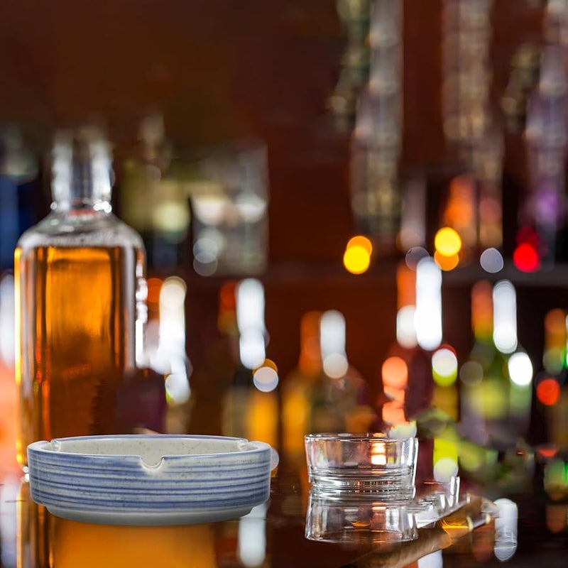 Japanese Style Ceramic Ashtray Home Office Bar Decorative Ash Holder - Image 5