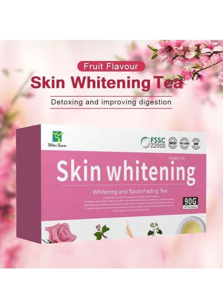 Wins Town Skin Whitening Tea To Remove Acne Smooth Skin Whitening and Spots Fading  - Image 3