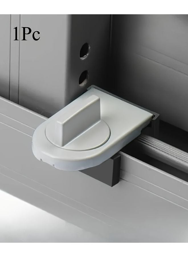 Black Heavy Duty Aluminum Sliding Door Window Security Lock Safety Pin Design - Image 5