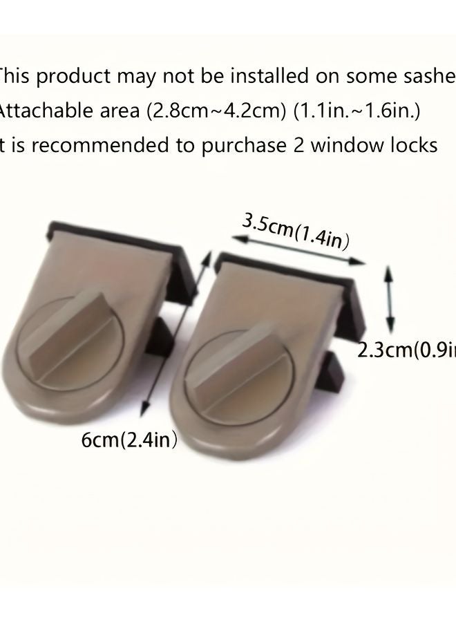Black Heavy Duty Aluminum Sliding Door Window Security Lock Safety Pin Design - Image 4