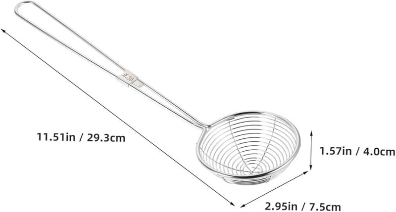 Stainless Steel Strainer Ladle Fine Mesh Skimmer Spoon For Kitchen Jelly Fruits - Image 3