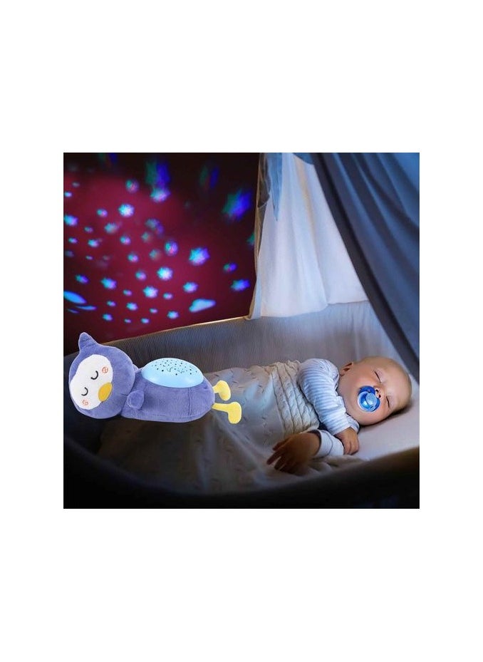 Generic - Cuddly toy plush toy penguin starry sky music sleeping aid children baby room - Image 1