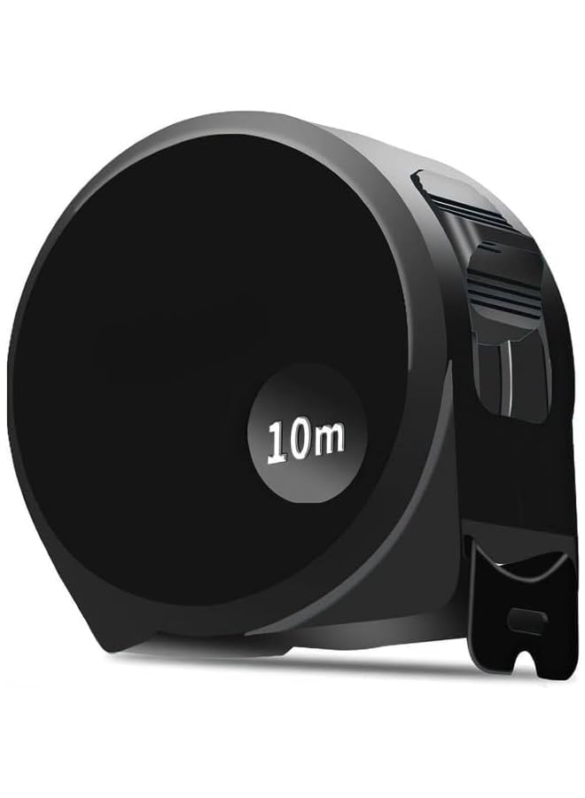 promass Tape Measures Retractable Black Carbon Steel Measuring Tape Easy Read Tape Measure Decimal Ruler for Surveyors, Engineers and Electricians (10M) - Image 2