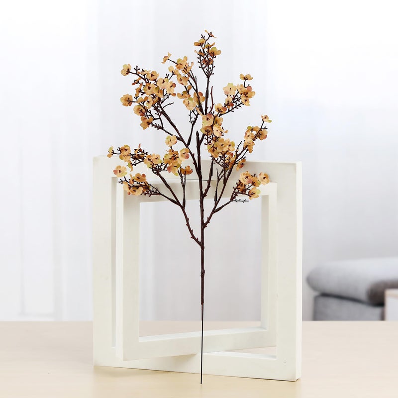 JAKY Global JAKY-Global Babys Breath Silk Artificial Flowers Bulk 20pcs for Fall Decor Fake Flower Bouquet Bulk for Home Kitchen Indoor Bouquet Floral Arrangement Table Centerpieces Party Decor(Khaki) - Image 4