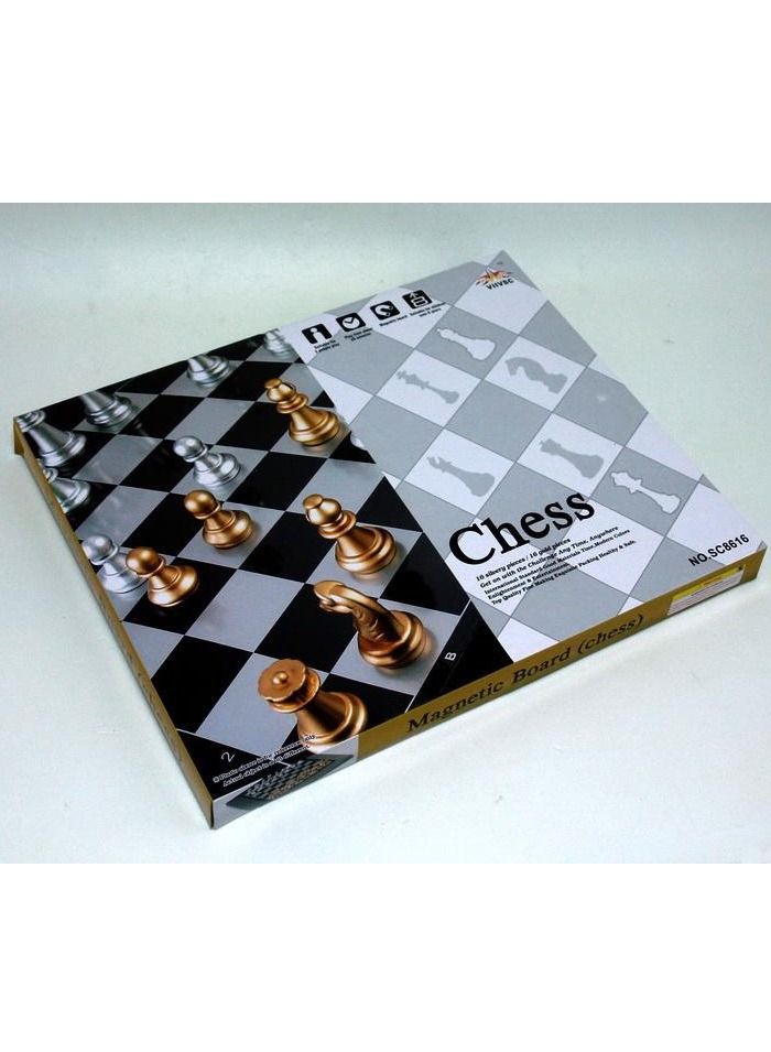 مجموعة الشطرنج الكلاسيكية المحمولة مع لوحة