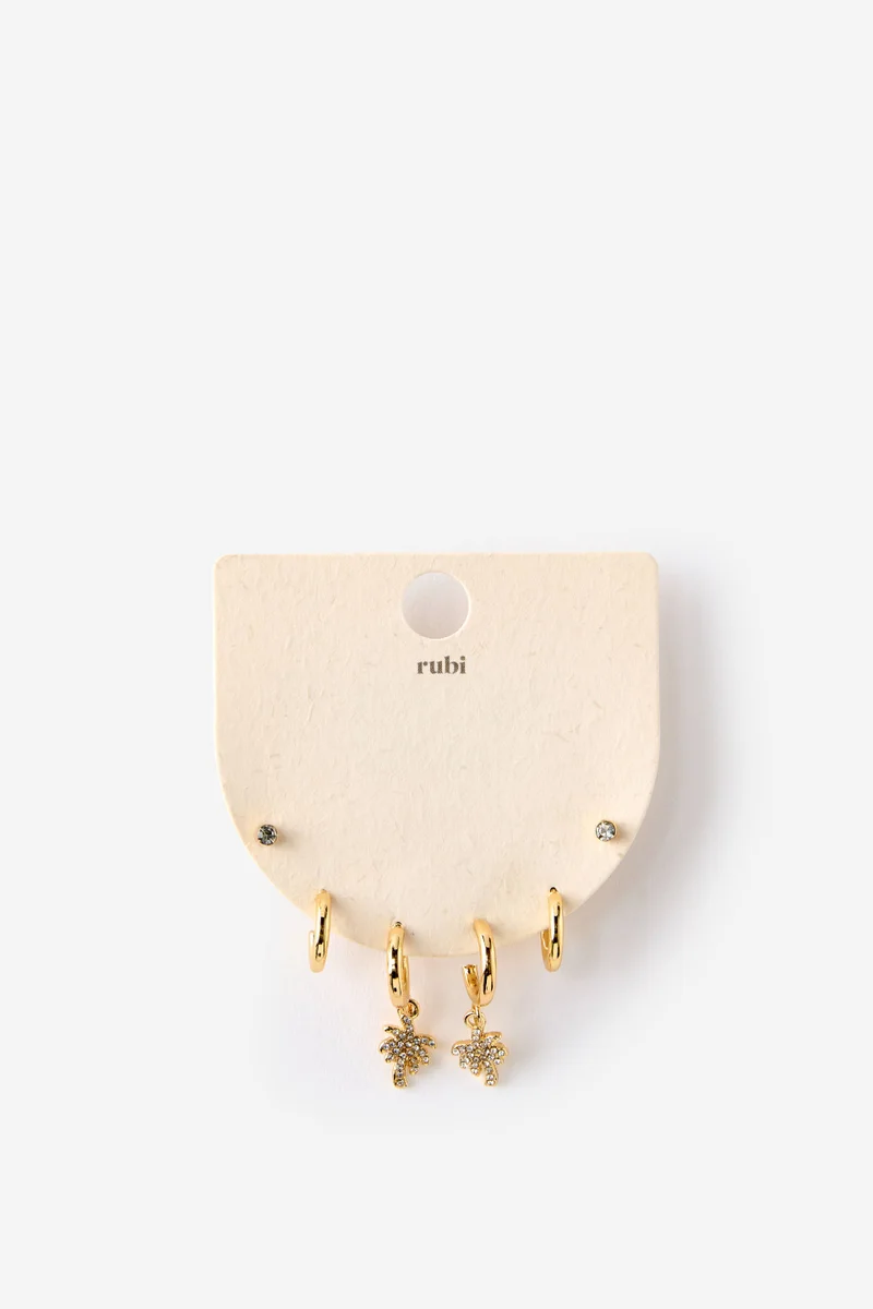 روبي 3Pk Small Earring