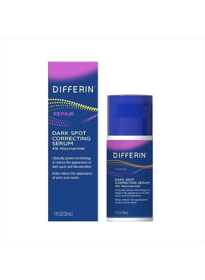 differin - Dark Spot Correcting Face Serum, Dark Spot Correcting Serum by the makers of Differin Gel, Gentle Skin Care for Acne Prone Sensitive Skin, 1 oz (Packaging May Vary) - Image 1
