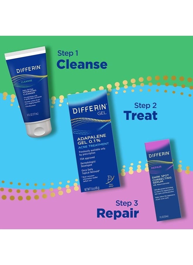 differin - Dark Spot Correcting Face Serum, Dark Spot Correcting Serum by the makers of Differin Gel, Gentle Skin Care for Acne Prone Sensitive Skin, 1 oz (Packaging May Vary) - Image 1