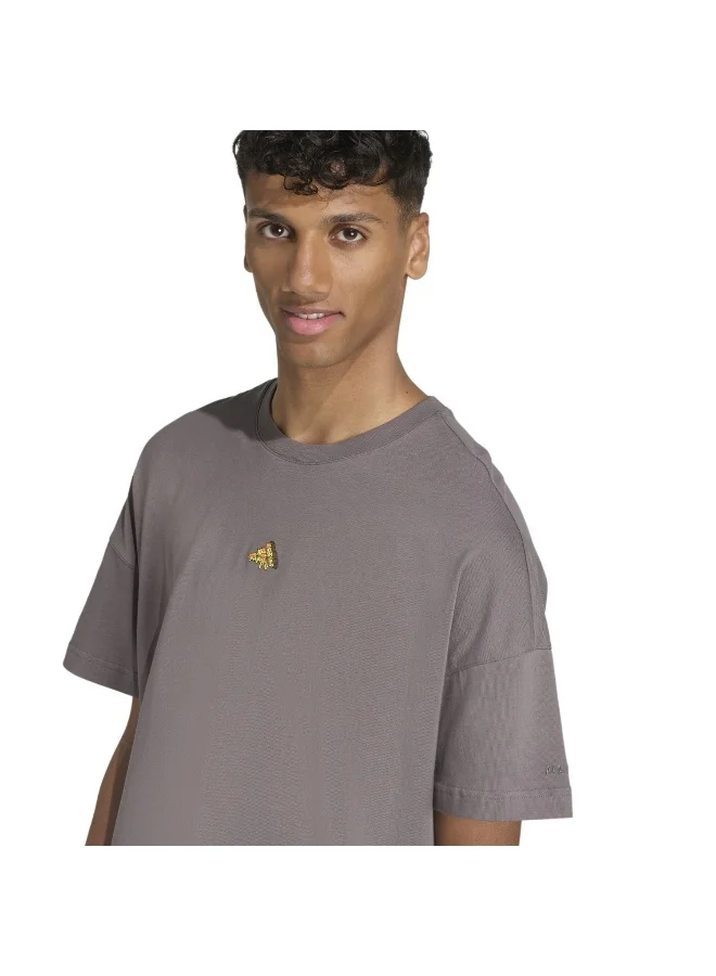 Adidas M Fn T Shirt Brown Training T-Shirts For Men XS