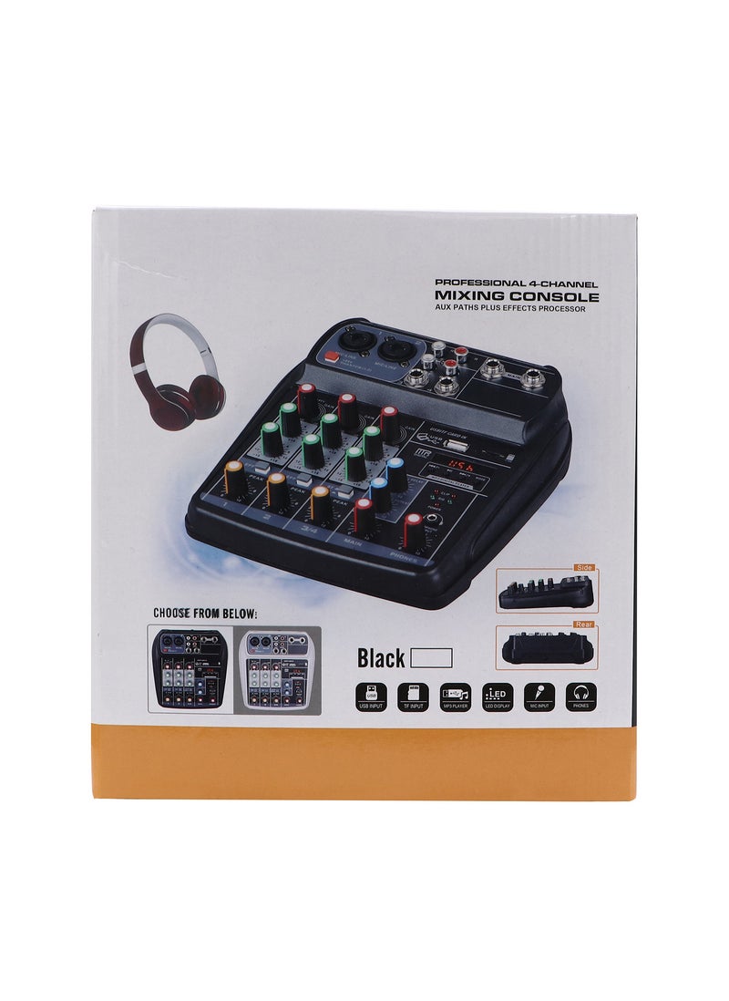 4 Channel Mixing Console - Black - Image 5