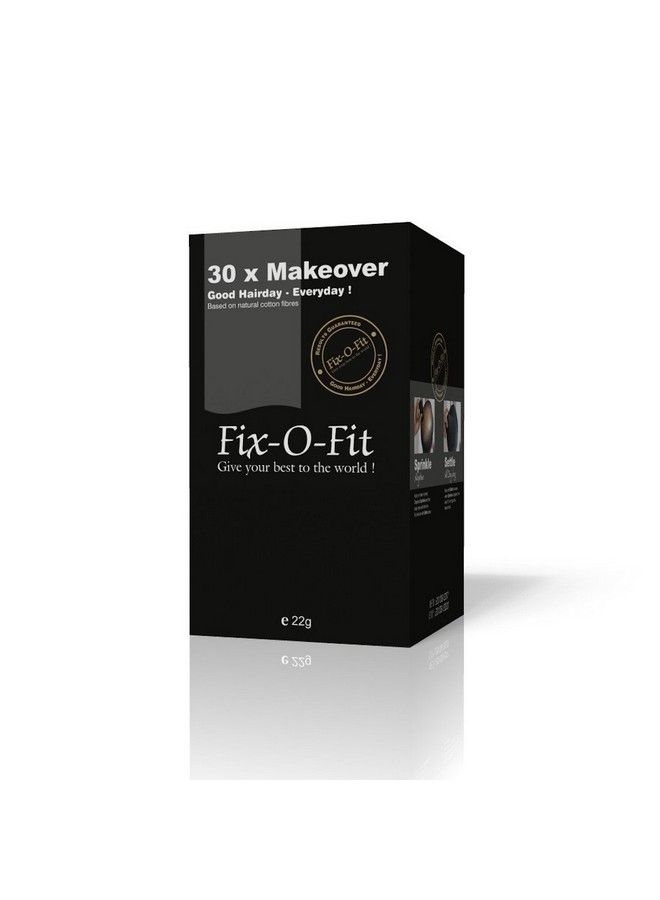 Fix-O-Fit Hair Fibers Dark Brown For Men And Women Natural Hair Thickening Fiber 22G - Image 3