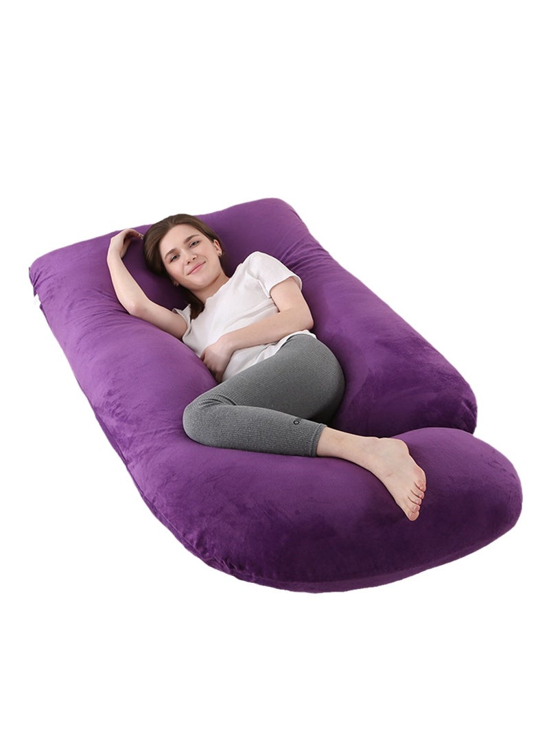Crystal Velvet Maternity Pillow Maternity Belly Support Pillow Core Side Sleeping Pillow Waist Support Pillow